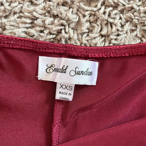 Homecoming Dress | Dark Red - Picture 2 of 2